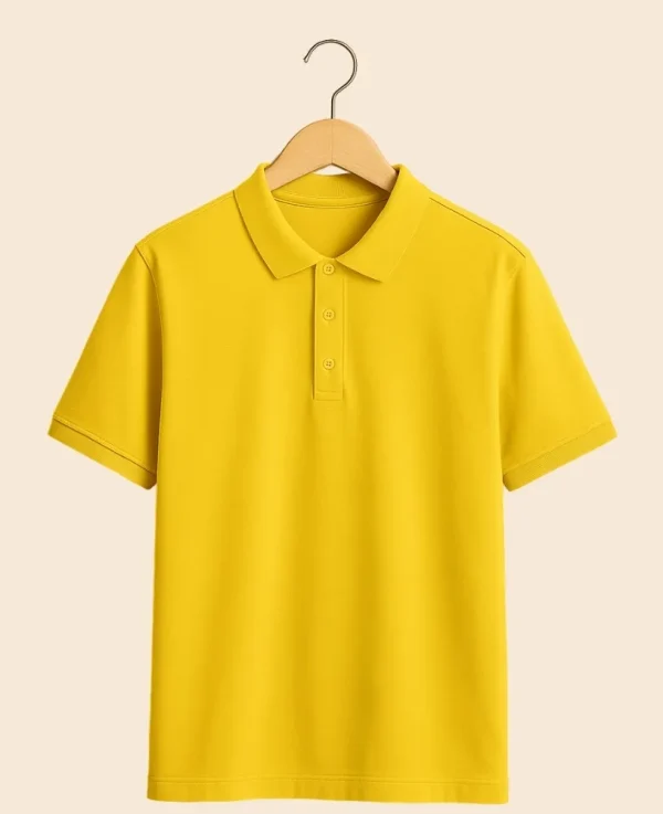 yellow-polo-t-shirt-women-hanger
