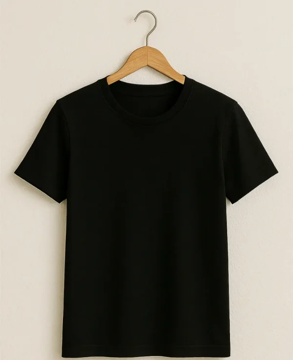 black-supima-cotton-t-shirt-women-hanger