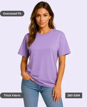 lavender-oversized-T-shirt-women