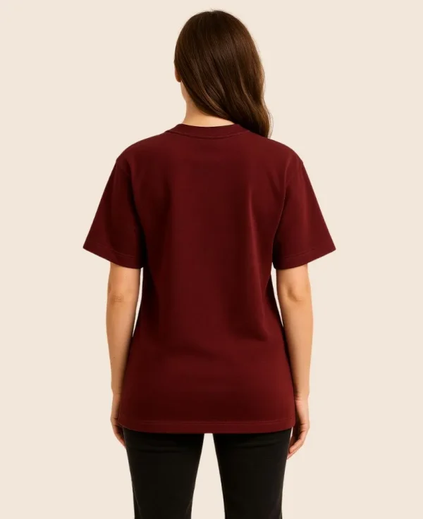 maroon-oversized-t-shirt-women-back