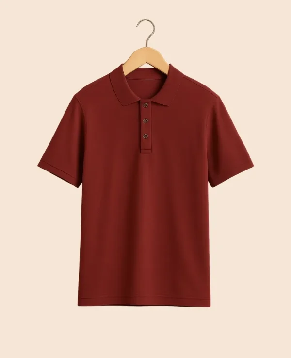 maroon-polo-t-shirt-men-hanger