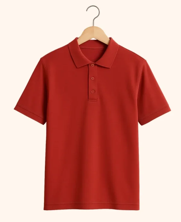 red-polo-t-shirt-women-hanger