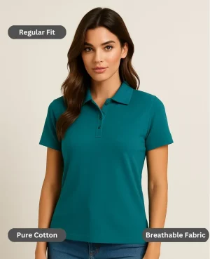 teal-blue-polo-t-shirt-women