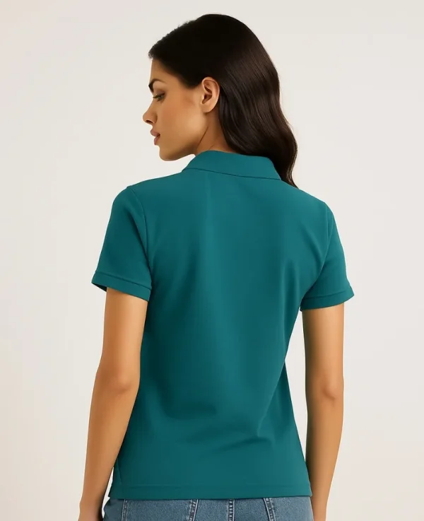 teal-blue-polo-t-shirt-women-back