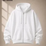 White-Regular-Zip-Hoodie
